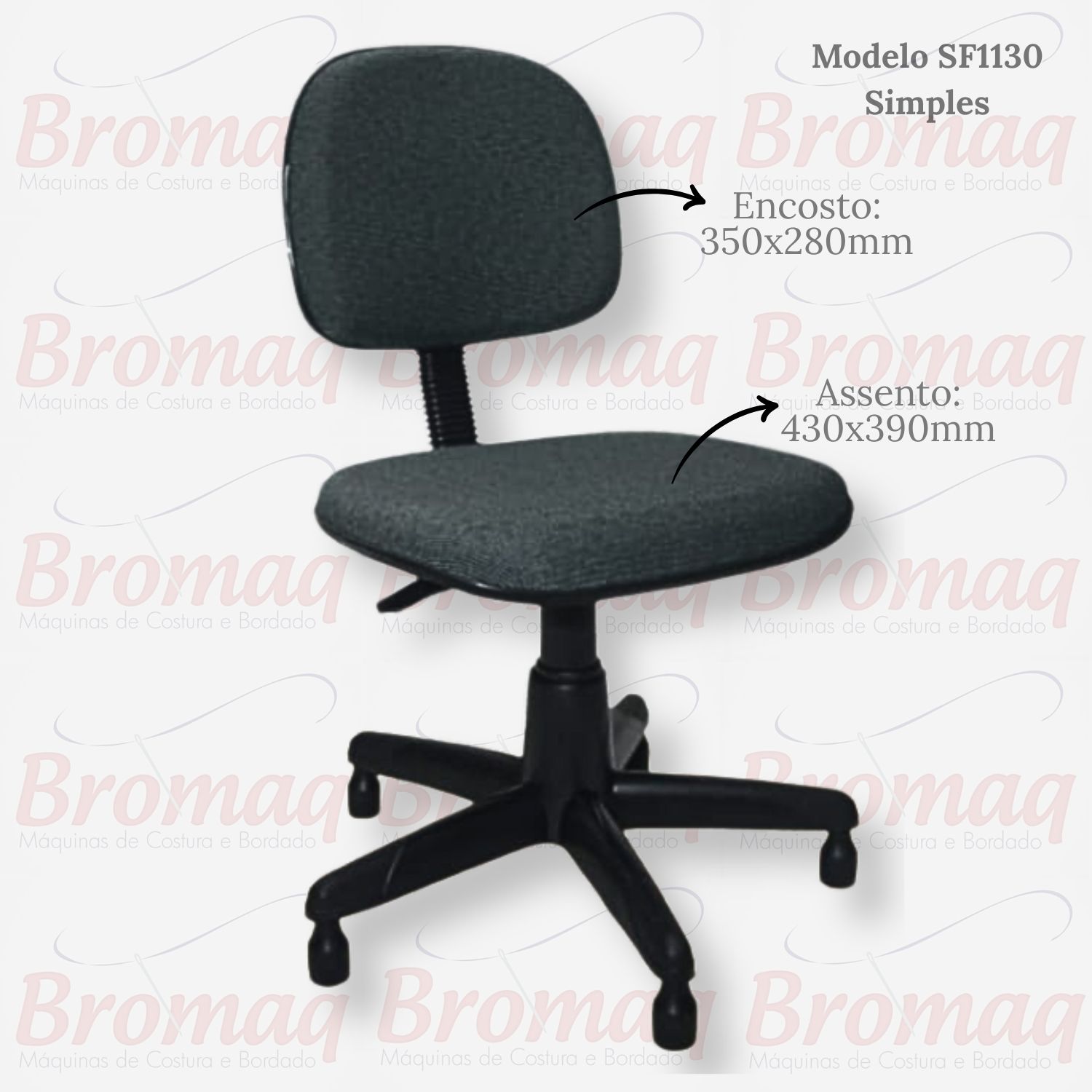 1 Cadeira Simples Modelo SF-1130 - Imagem 1